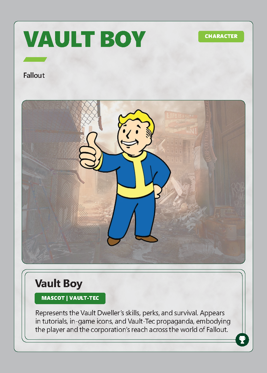 Master Chief card from the Xbox set